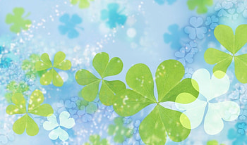 For Luck, 3d and cg, blue, abstract, green HD wallpaper