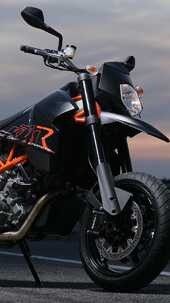 Ktm Bike , Sunset, Background HD phone wallpaper