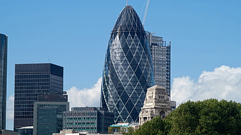 The Gherkin, London building, Architecture cityscape, Skyline HD wallpaper