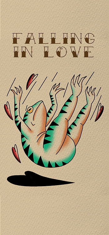 Falling in love 163x76, tattoo, traditional HD phone wallpaper