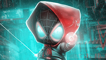 Miles Morales In Verse, spiderman, superheroes, artwork, artist, artstation HD wallpaper