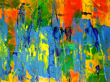 Abstract, Art, Multicolored, Motley, Paint, Canvas HD wallpaper