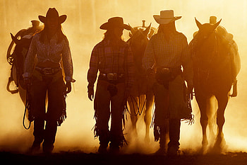 Real Cowgirls, other, horses, women, fun HD wallpaper