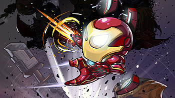 Iron Man Little Art, iron-man, superheroes, artwork, artstation HD wallpaper