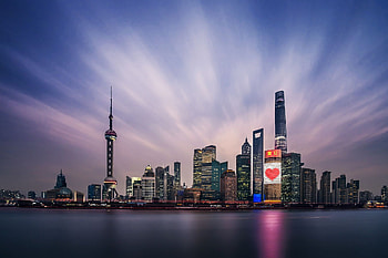 Shanghai Skyline, Shanghai China, Spectacular cityscape, Modern metropolis HD wallpaper