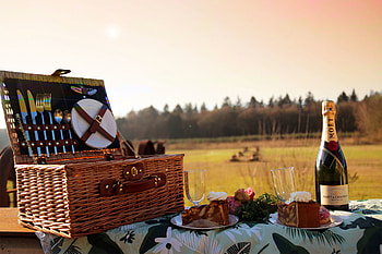 Basketpicnic, Food, Picknickmand, Winkel HD wallpaper