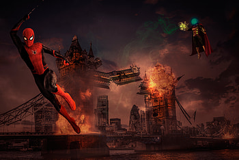 Spiderman Far Fromhome Art , spiderman-far-from-home, spiderman, superheroes, digital-art, artwork, deviantart HD wallpaper