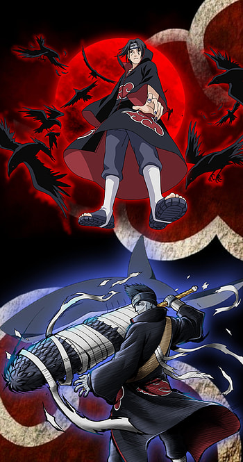 Itachi y kisame, naruto, akatsuki, anime HD phone wallpaper