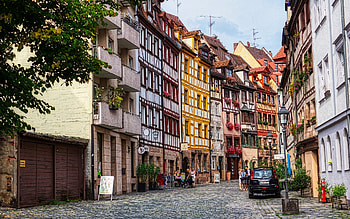 Old Town in Germany, street, houses, Germany, town HD wallpaper