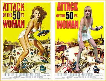Allison Hayes and Chloe, Chloe, Attack of the 50ft Woman, Giantess, Allison Hayes HD wallpaper