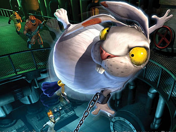Whiplash, bunnies, games HD wallpaper