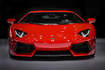 Sports, Lamborghini, Cars, Front View, Sports Car, Supercar, Lamborghini Aventador HD wallpaper