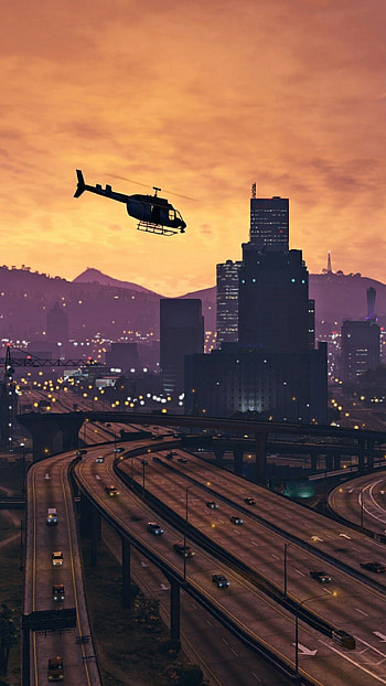 GTA 5, Helicopter HD phone wallpaper