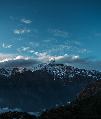 Nature, Sky, Mountains, Clouds, Vertex, Tops, Himalayas HD phone wallpaper