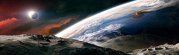 Tranquility, planetscape, Sci Fi HD wallpaper