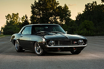 Black, classic car, Chevrolet Camaro HD wallpaper