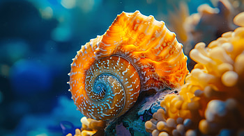 Sea snail coral, Sea snail, underwater, ocean, nature, coral HD wallpaper