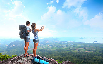 Hiking mountain, Scenic , Nature backdrop, Outdoor activity HD wallpaper