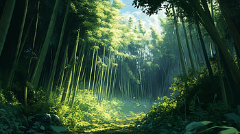 Serene Bamboo Forest - Ultra, forest, nature, bamboo forest, sunlight, greenery HD wallpaper