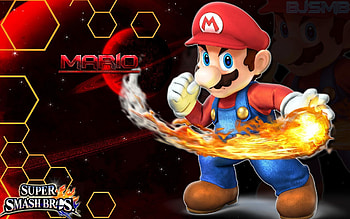 Mario - Super Smash Bros. 4 /Background by BowserJrSMB on . HD wallpaper