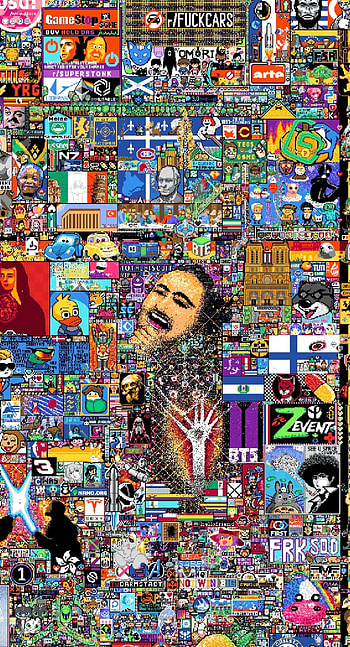 r/place 2, art, collage HD phone wallpaper