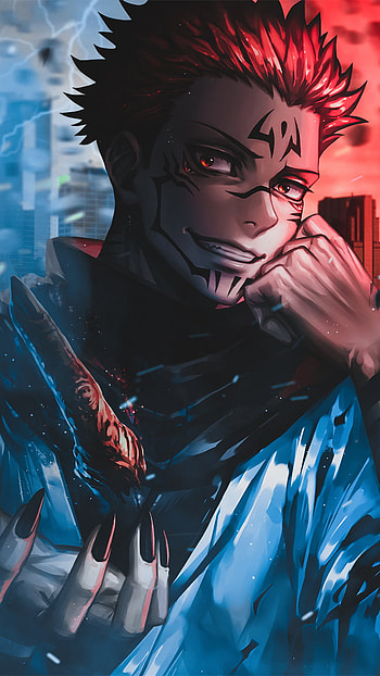 Sukuna, art, jujutsu kaisen, anime HD phone wallpaper
