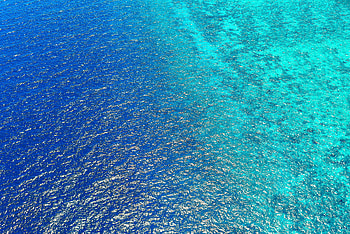 Sea, ocean, blue water, body of water, aerial view HD wallpaper