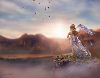 Little girl, childhood, bird, tara lesher, catcher, girl, sun, child, copil HD wallpaper