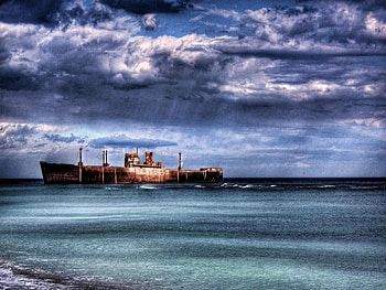 ship wreck, wreck, ship HD wallpaper