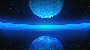 Two Planets, planet, artist, artwork, digital-art HD wallpaper