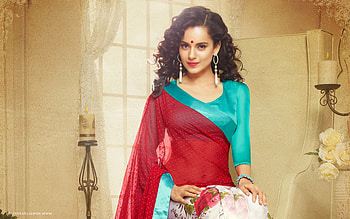 Kangana Ranaut In Saree, kangana-ranaut, indian-celebrities, girls, desi-girls HD wallpaper