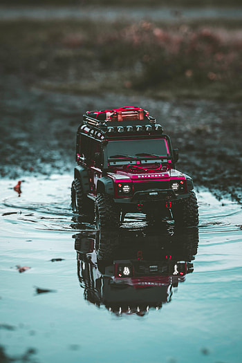 Cars, Car, Toy, Suv, Puddle HD phone wallpaper