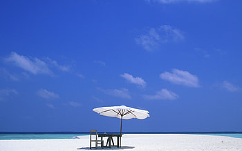 Landscape, Sky, Beach, Summer HD wallpaper