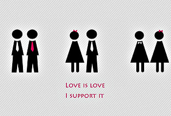 I support love, love, men, gay, statement, cute, human, woman HD wallpaper