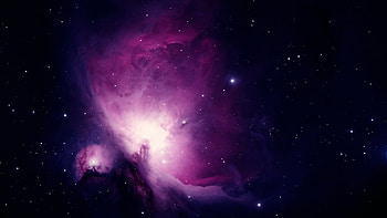 Landscape, Universe, Stars, Violet HD wallpaper