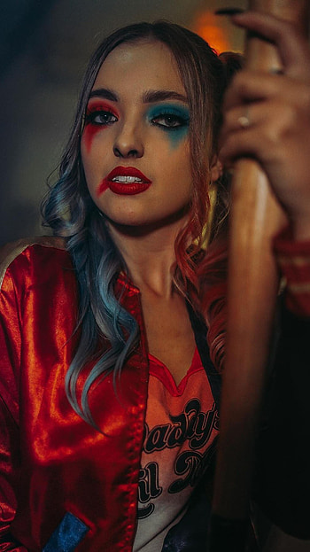 Harley Quinn, model, cosplay costume HD phone wallpaper