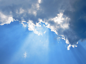 Nature, Sky, Clouds, Shine, Light, Rays, Beams HD wallpaper