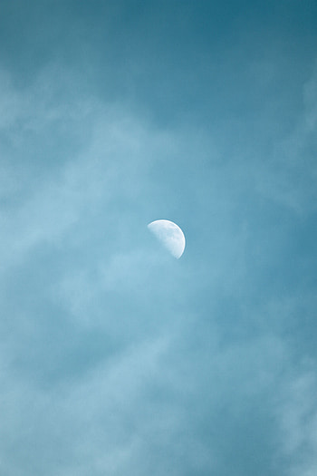 Nature, Sky, Clouds, Moon HD phone wallpaper