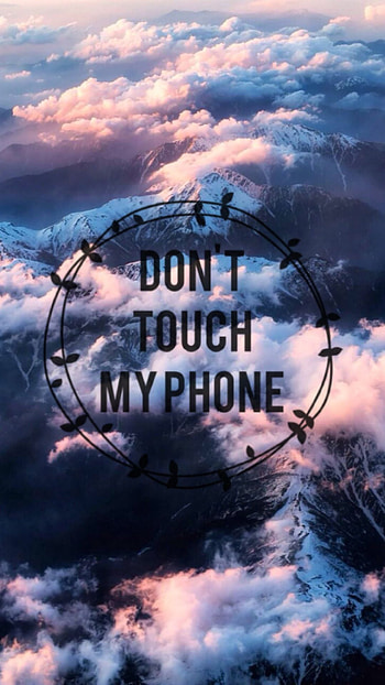 Dont Touch My On Clouds Background, dont touch my , clouds background HD phone wallpaper