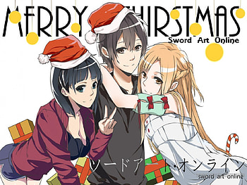Christmas SAO, SAO, Kirito, Offline, Online, Asuna, Sugu HD wallpaper
