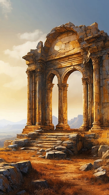 Majestic Ancient Ruins, ruin, architecture, landscape HD phone wallpaper