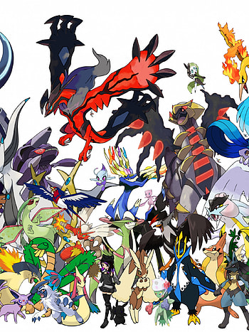 Shiny legendary Pokmon, Vibrant visuals, Exquisite artwork, Hip collection HD phone wallpaper