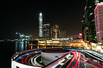 Cities, Architecture, Skyscraper, Building, Lights, Night City HD wallpaper