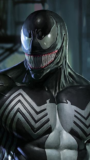 Venom, Sentient Alien, Dark Theme HD phone wallpaper