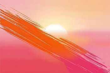 Radiant Orange Pink Gradient Smooth Brush Strokes, Texture, Abstract, Sunset, Orange (Color) HD wallpaper