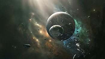 Landscape, Planets, Universe HD wallpaper