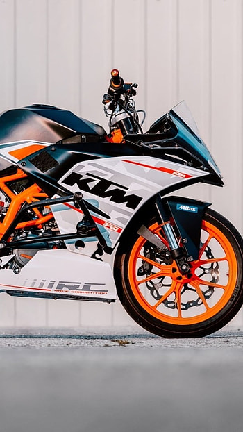 Ktm Duke 390, White Background HD phone wallpaper