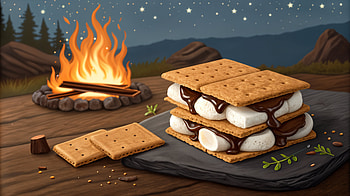 Delicious S'mores: A Ultra Delight, S'mores, campfire, dessert, chocolate HD wallpaper