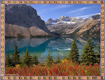 Mirror in the Water, landscapes, mountains HD wallpaper