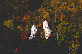 Autumn, Miscellanea, Miscellaneous, Legs, Sneakers HD wallpaper